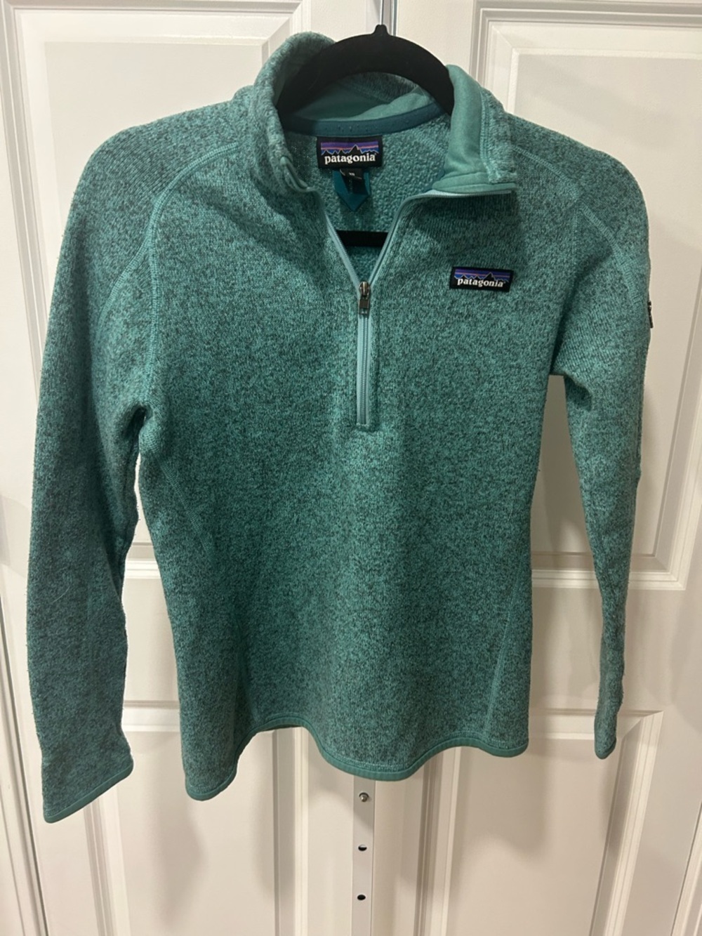 Patagonia Teal Heather Half-Zip Fleece Pullover - Picture 1 of 3